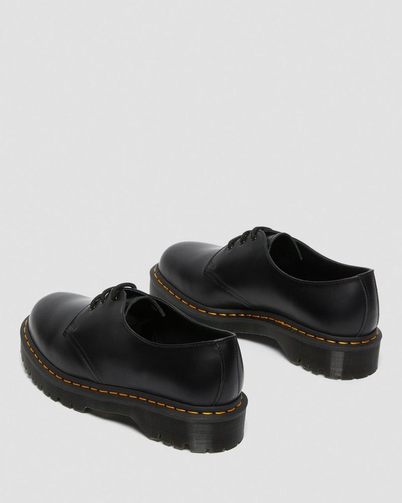 Dr Martin Martens 1461 Bex Smooth Leather Oxford Shoes (Smooth Leather) Platforms Black | JM63-W7RB