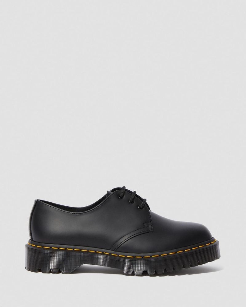 Dr Martin Martens 1461 Bex Smooth Leather Oxford Shoes (Smooth Leather) Platforms Black | JM63-W7RB