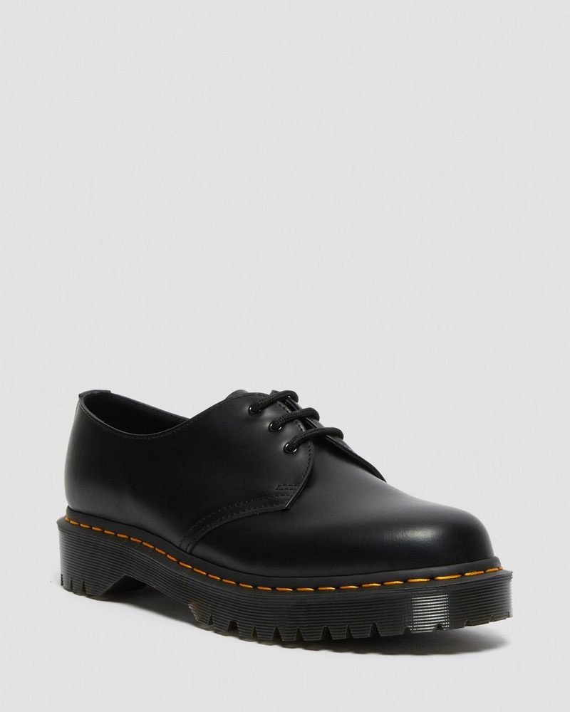 Dr Martin Martens 1461 Bex Smooth Leather Oxford Shoes (Smooth Leather) Platforms Black | JM63-W7RB