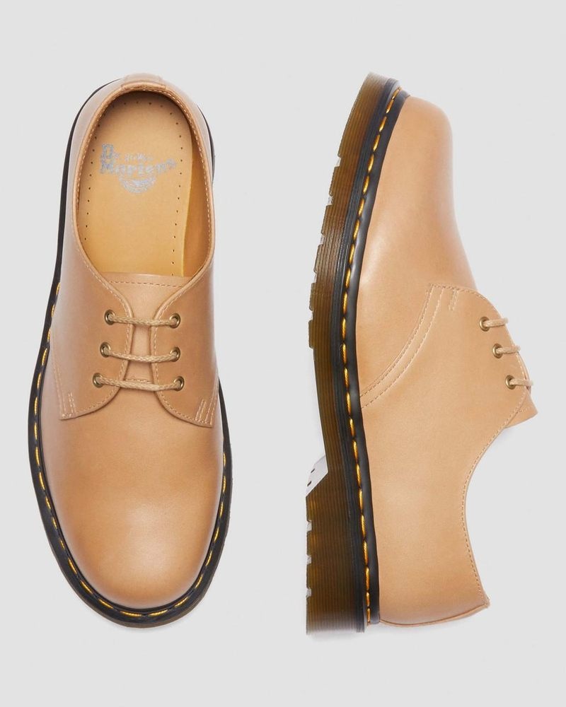 Dr Martin Martens 1461 Carrara Leather Oxford Shoes (Carrara) Shoes Beige | ZF55-X6YF