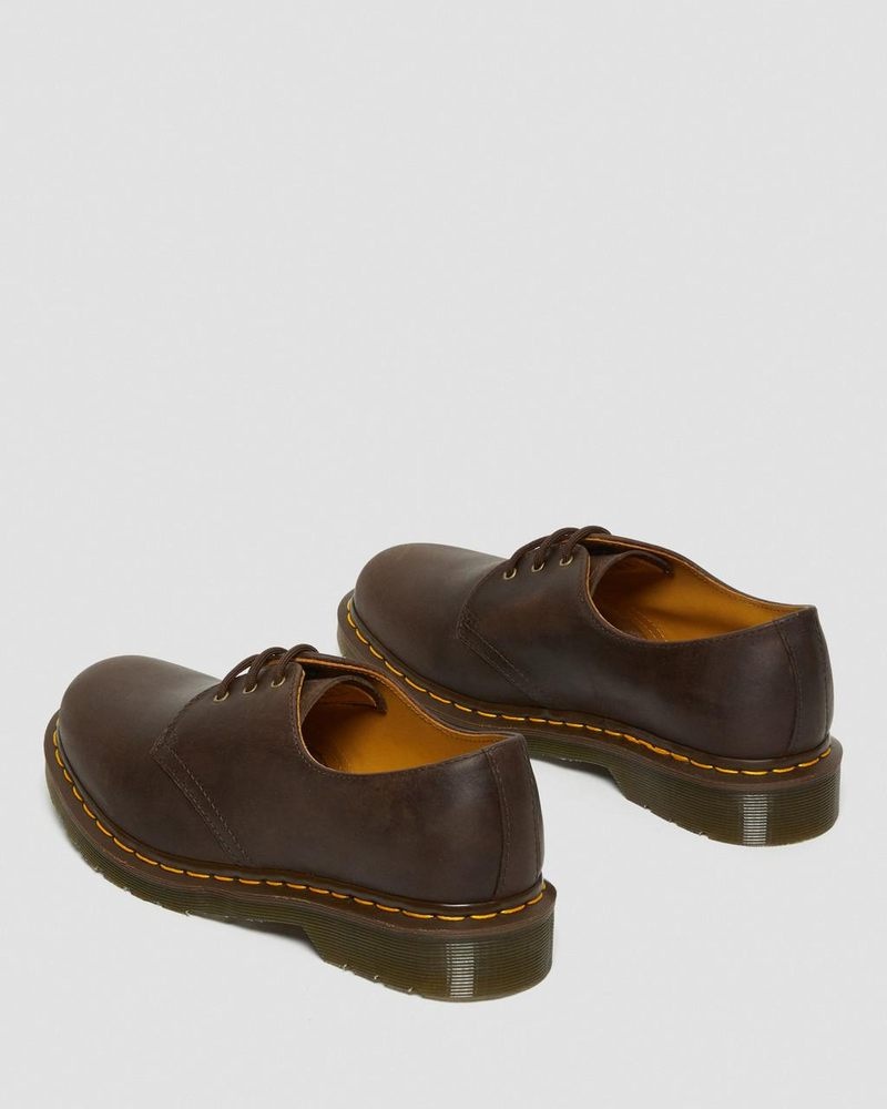 Dr Martin Martens 1461 Crazy Horse Leather Oxford Shoes (Crazy Horse) Shoes Brown | QN87-K2EO