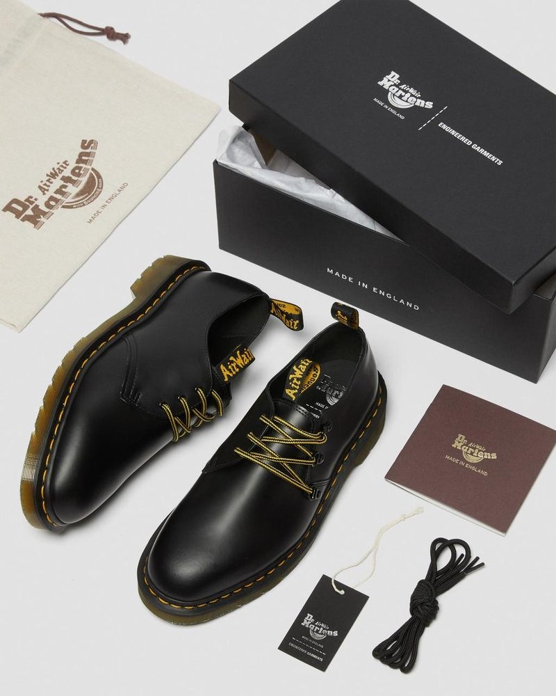 Dr Martin Martens 1461 Engineered Garments Leather Oxford Shoes (Smooth Leather) Shoes Black | BE40-A9EZ