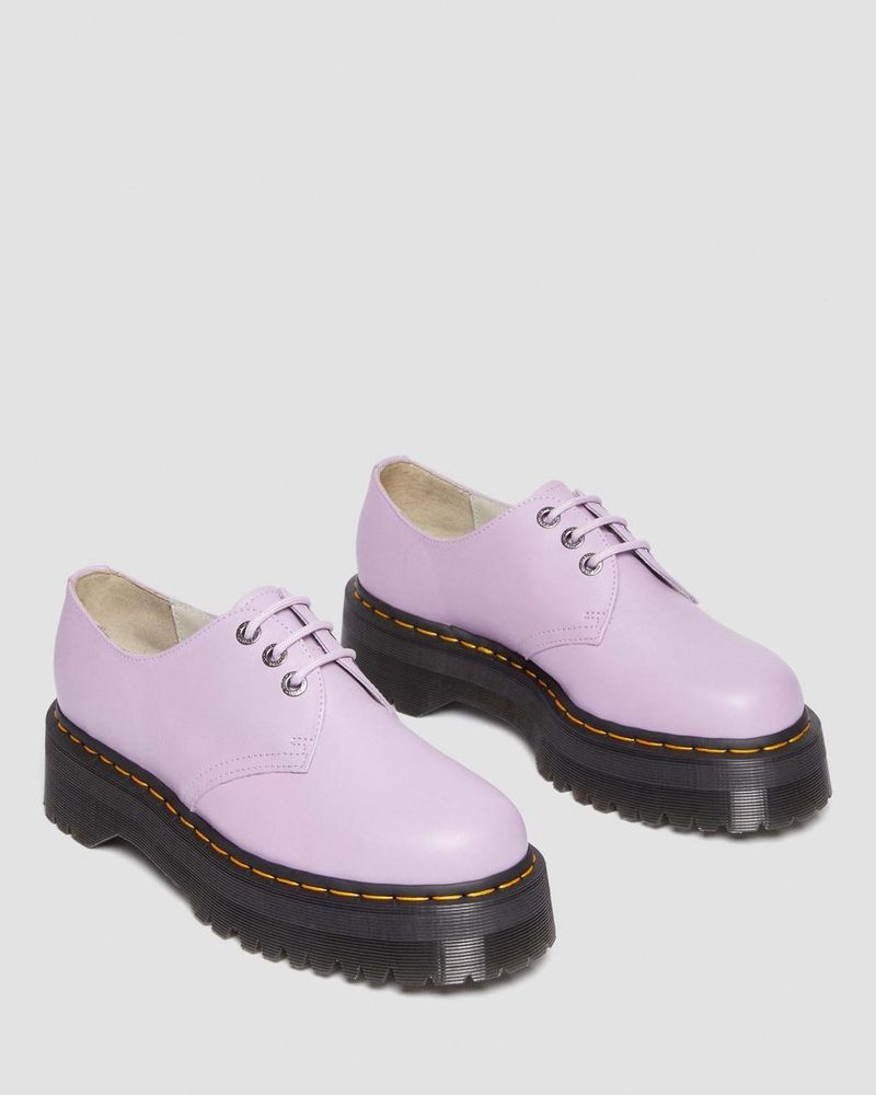 Dr Martin Martens 1461 II Pisa Leather Platform Shoes (Pisa) Shoes Lilac | YU42-I9RD