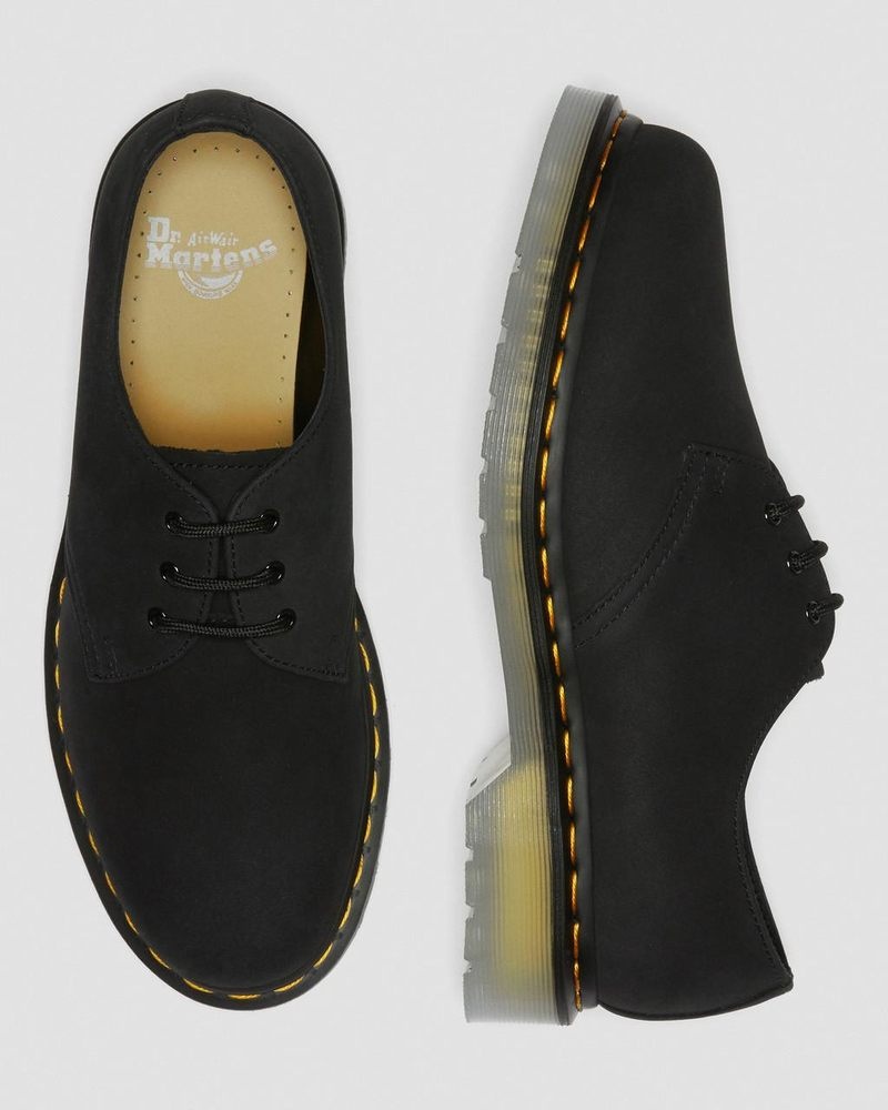 Dr Martin Martens 1461 Iced II Buttersoft Leather Oxford Shoes (Buttersoft Wp) Shoes Black | FE15-B6DJ