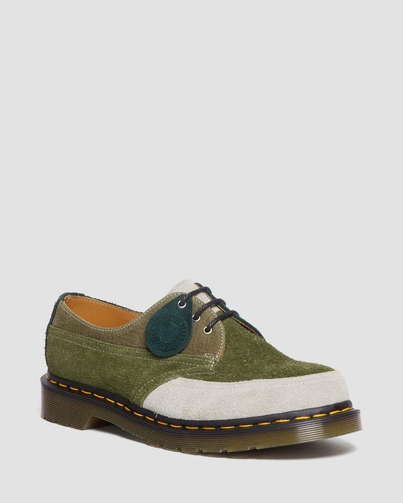 Dr Martin Martens 1461 Made in England Deadstock Leather Oxford Shoes (Quilon + Suede) Shoes Multi | OT63-Z7PY