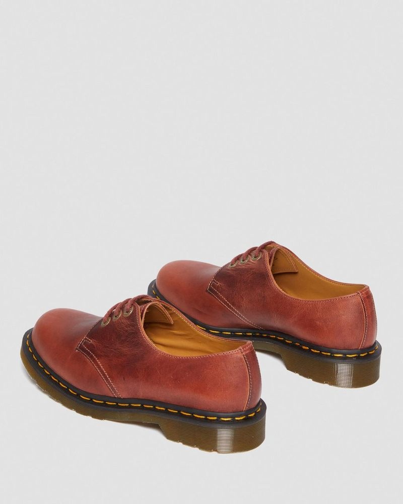 Dr Martin Martens 1461 Made in England Denver Leather Oxford Shoes (Denver Veg Tan) Shoes Brown | YX77-L3SA