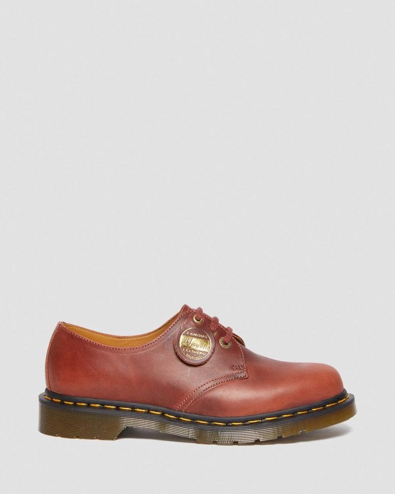 Dr Martin Martens 1461 Made in England Denver Leather Oxford Shoes (Denver Veg Tan) Shoes Brown | YX77-L3SA