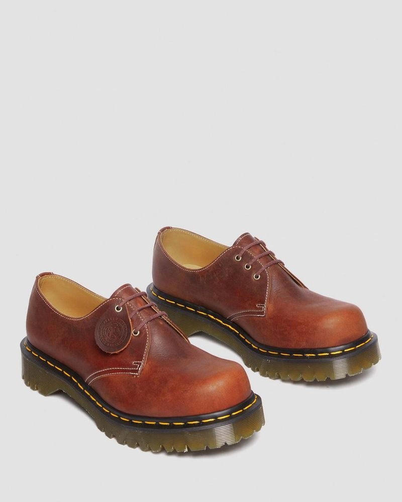 Dr Martin Martens 1461 Made in England Heritage Leather Oxford Shoes Shoes Heritage Tan | QK06-I2QC