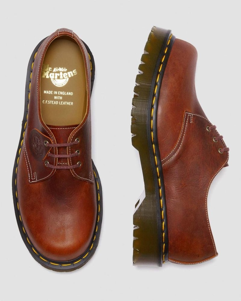 Dr Martin Martens 1461 Made in England Heritage Leather Oxford Shoes Shoes Heritage Tan | QK06-I2QC