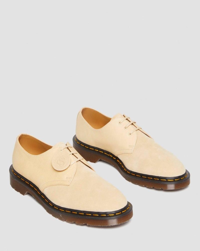 Dr Martin Martens 1461 Made in England Suede Oxford Shoes (Reverse Grain Suede) Shoes Mustard | FD19-L1FY