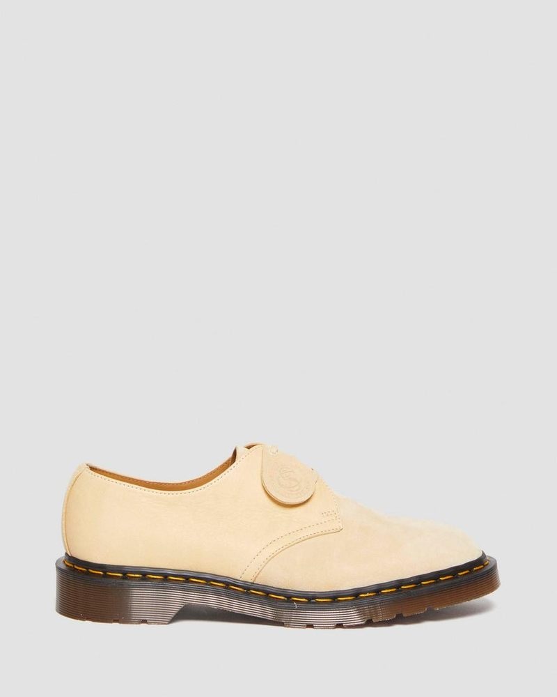 Dr Martin Martens 1461 Made in England Suede Oxford Shoes (Reverse Grain Suede) Shoes Mustard | FD19-L1FY