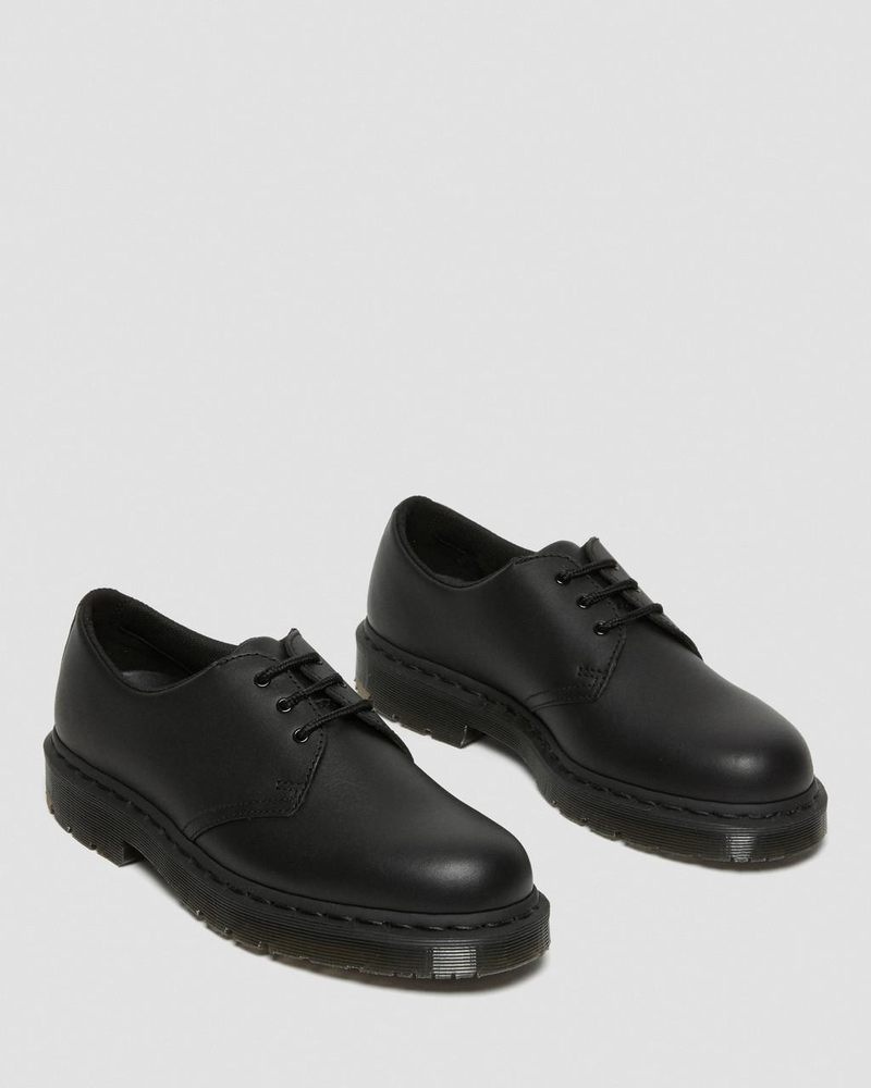 Dr Martin Martens 1461 Mono Slip Resistant Oxford Shoes (Industrial Full Grain) Shoes Black | PX61-L0SA