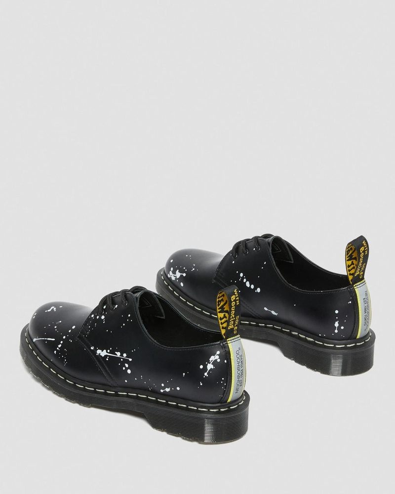 Dr Martin Martens 1461 Neighborhood Smooth Leather Oxford Shoes (Smooth Leather) Shoes Black | OI12-I2MM