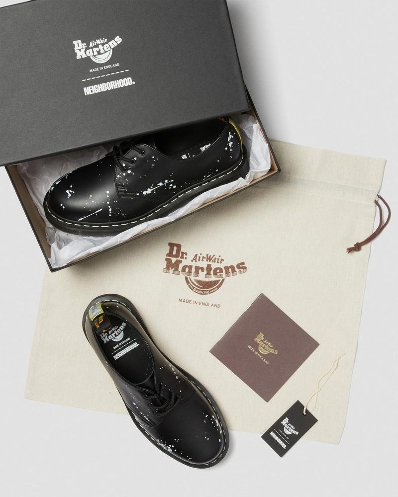 Dr Martin Martens 1461 Neighborhood Smooth Leather Oxford Shoes (Smooth Leather) Shoes Black | OI12-I2MM