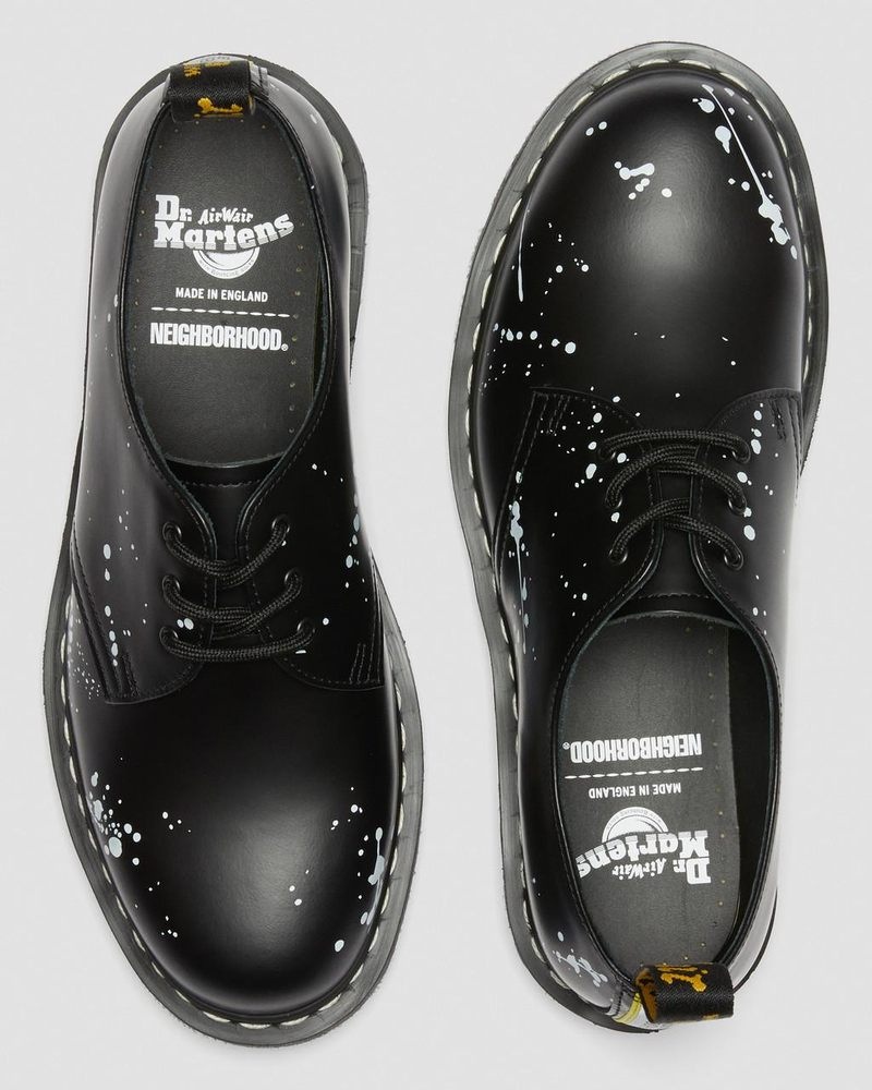 Dr Martin Martens 1461 Neighborhood Smooth Leather Oxford Shoes (Smooth Leather) Shoes Black | OI12-I2MM