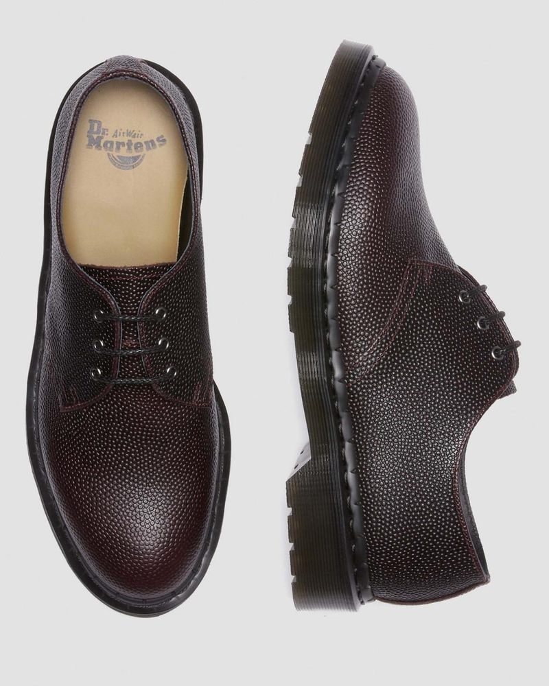 Dr Martin Martens 1461 Pebble Grain Leather Oxford Shoes (Atlas Pebble Grain) Shoes Oxblood | LE83-P2XQ