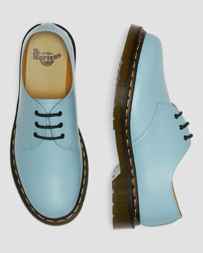 Dr Martin Martens 1461 Smooth Leather Oxford Shoes (Smooth Leather) Shoes Blue | WZ07-X9SH