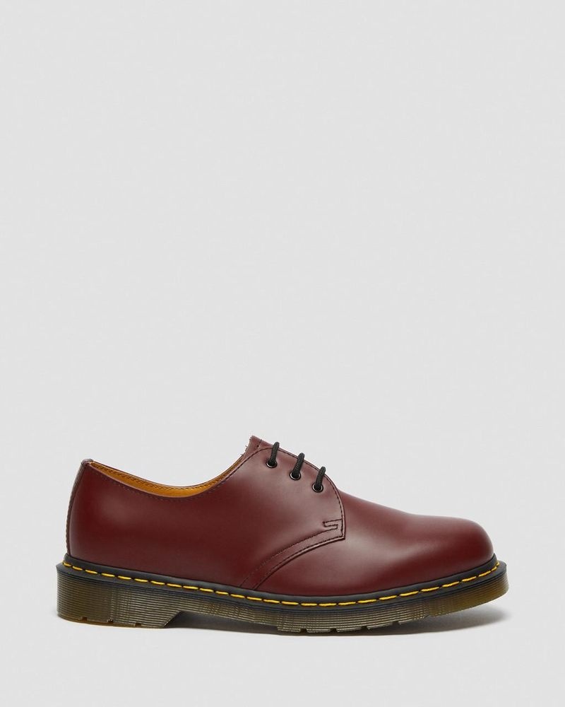 Dr Martin Martens 1461 Smooth Leather Oxford Shoes (Smooth Leather) Shoes Cherry Red | YG48-K8YU