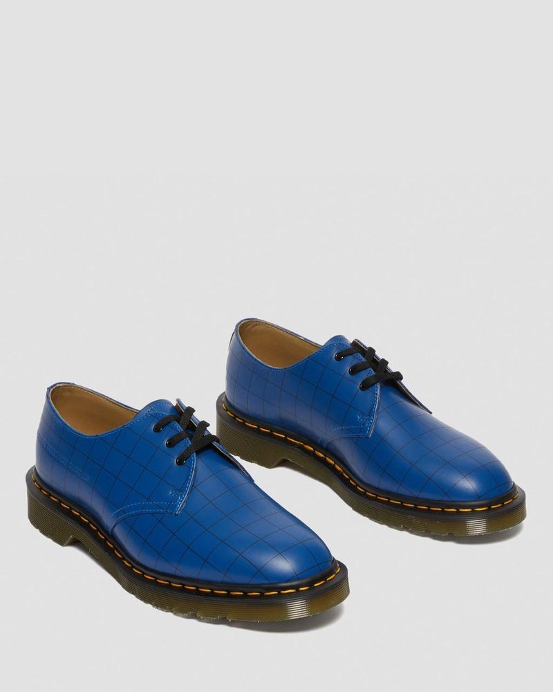 Dr Martin Martens 1461 Undercover Made in England Leather Oxford Shoes (Smooth Leather) Shoes Blue | ZJ75-D0RV