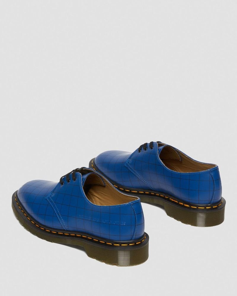 Dr Martin Martens 1461 Undercover Made in England Leather Oxford Shoes (Smooth Leather) Shoes Blue | ZJ75-D0RV