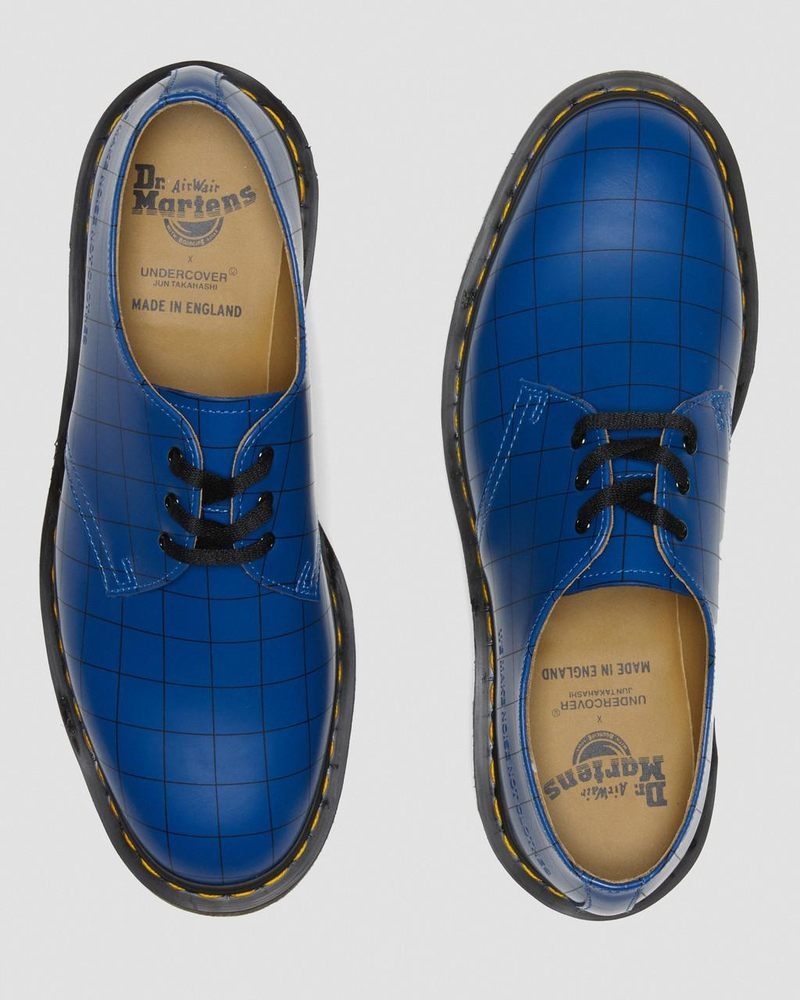 Dr Martin Martens 1461 Undercover Made in England Leather Oxford Shoes (Smooth Leather) Shoes Blue | ZJ75-D0RV