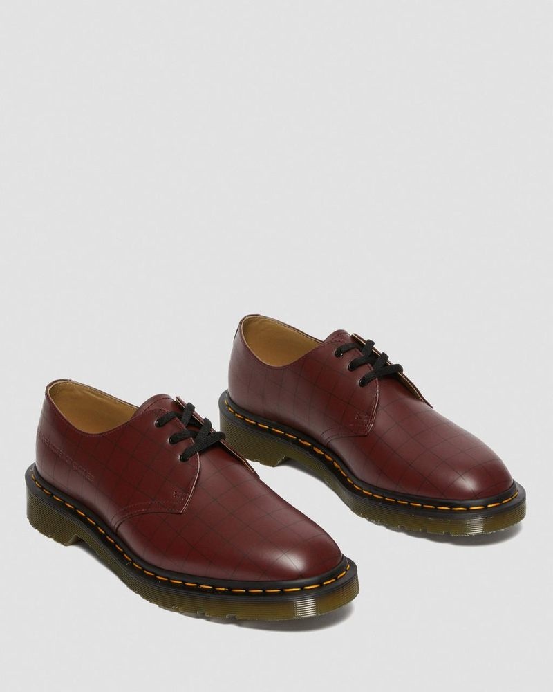 Dr Martin Martens 1461 Undercover Made in England Leather Oxford Shoes (Smooth Leather) Shoes Cherry Red | GC03-K4VL