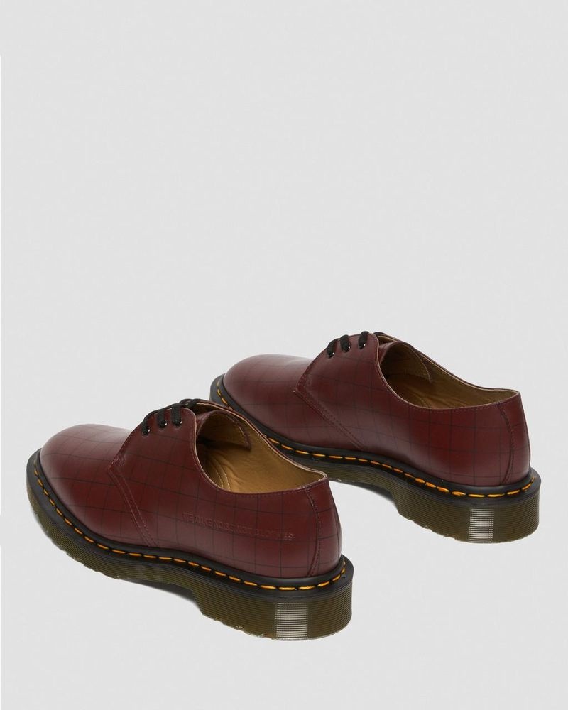 Dr Martin Martens 1461 Undercover Made in England Leather Oxford Shoes (Smooth Leather) Shoes Cherry Red | GC03-K4VL