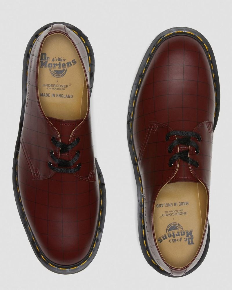 Dr Martin Martens 1461 Undercover Made in England Leather Oxford Shoes (Smooth Leather) Shoes Cherry Red | GC03-K4VL