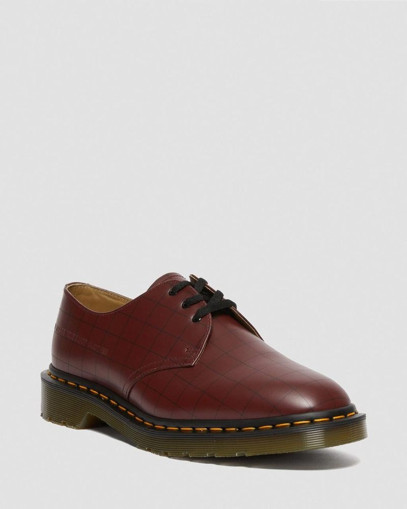 Dr Martin Martens 1461 Undercover Made in England Leather Oxford Shoes (Smooth Leather) Shoes Cherry Red | GC03-K4VL