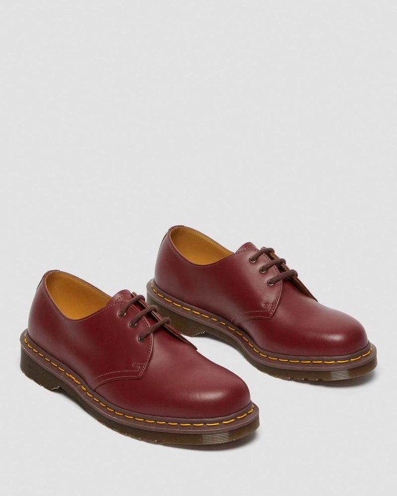 Dr Martin Martens 1461 Vintage Made in England Oxford Shoes (Quilon) Shoes Red | FR37-P6DW