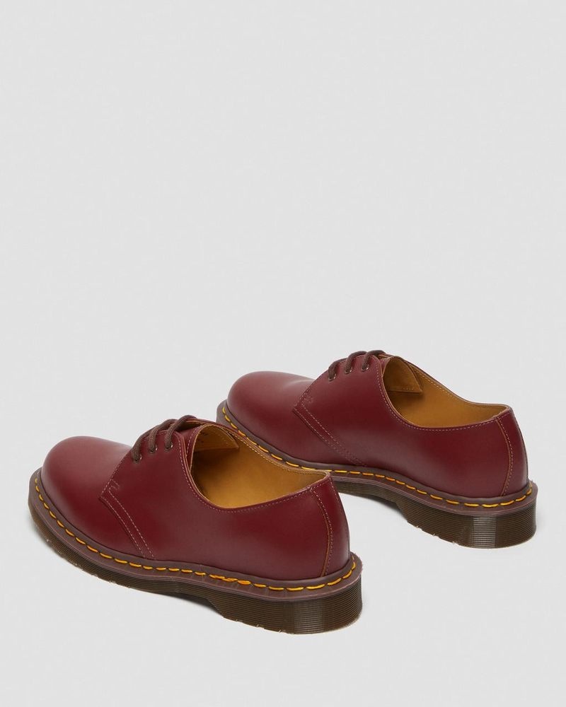 Dr Martin Martens 1461 Vintage Made in England Oxford Shoes (Quilon) Shoes Red | FR37-P6DW