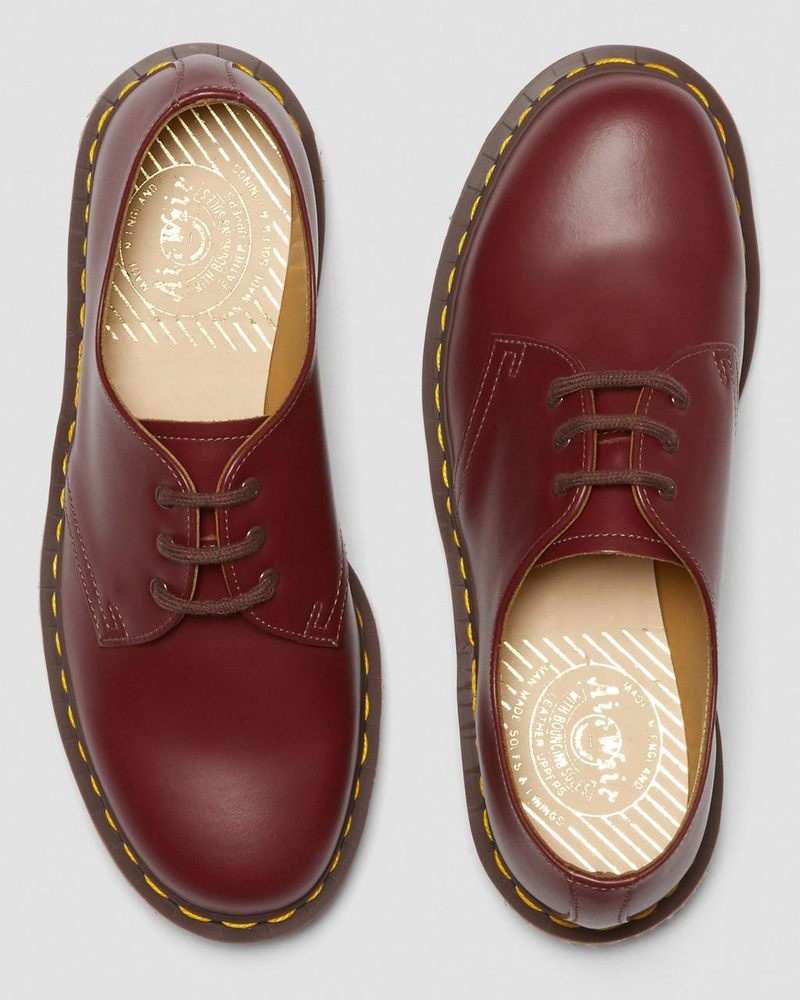 Dr Martin Martens 1461 Vintage Made in England Oxford Shoes (Quilon) Shoes Red | FR37-P6DW