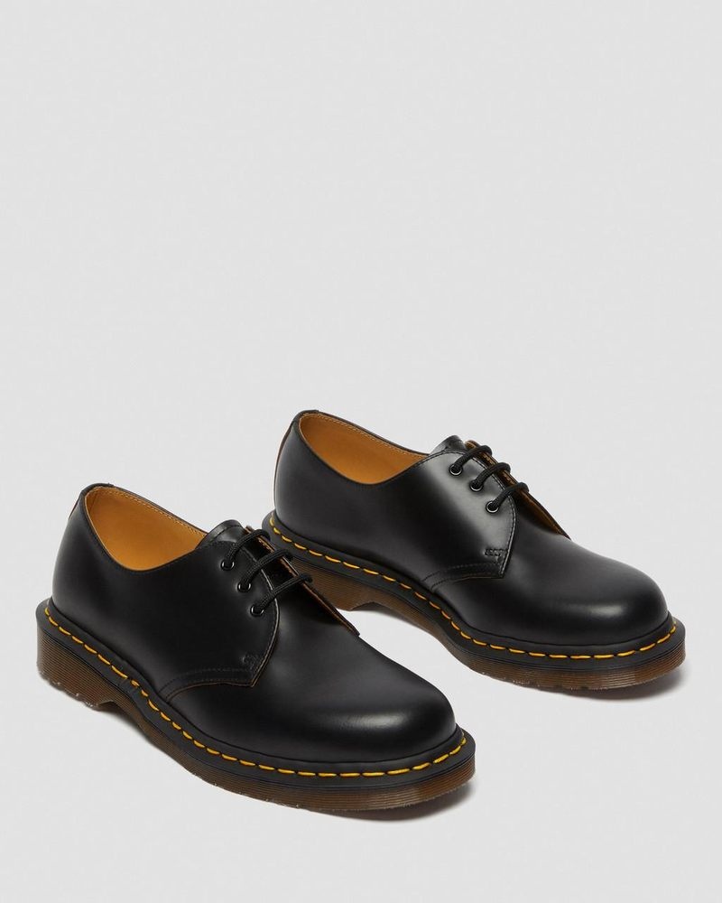 Dr Martin Martens 1461 Vintage Made in England Oxford Shoes (Quilon) Shoes Black | KJ90-W1VA