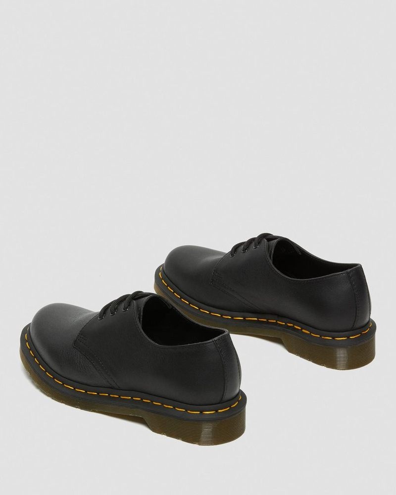 Dr Martin Martens 1461 - Virginia Leather Oxford Shoes (Virginia) Shoes Black | VY50-L4RO