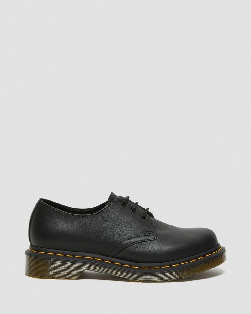 Dr Martin Martens 1461 - Virginia Leather Oxford Shoes (Virginia) Shoes Black | VY50-L4RO