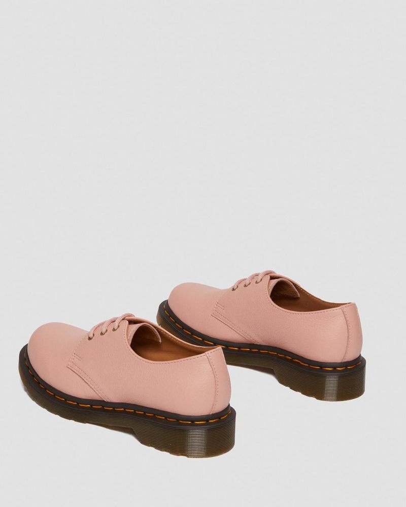 Dr Martin Martens 1461 - Virginia Leather Oxford Shoes (Virginia) Shoes Peach Beige | CC71-X4GJ