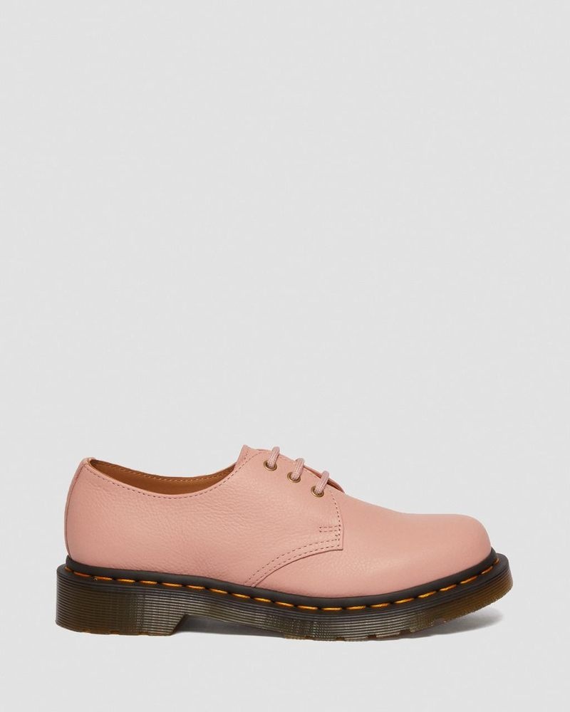 Dr Martin Martens 1461 - Virginia Leather Oxford Shoes (Virginia) Shoes Peach Beige | CC71-X4GJ