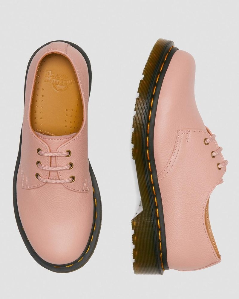 Dr Martin Martens 1461 - Virginia Leather Oxford Shoes (Virginia) Shoes Peach Beige | CC71-X4GJ