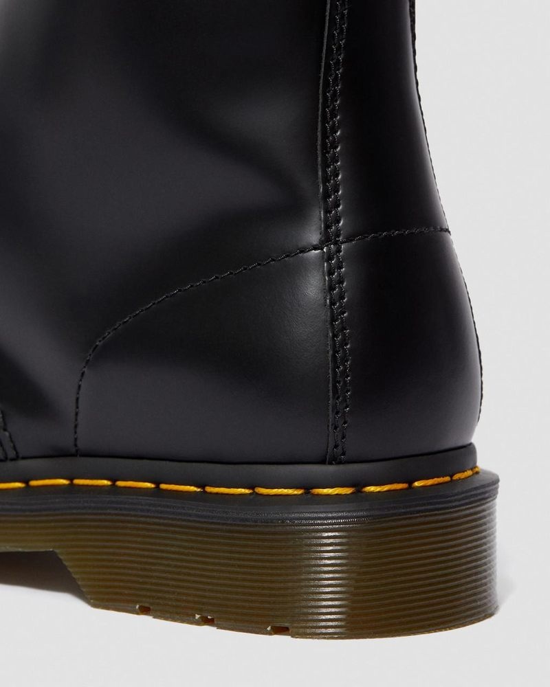 Dr Martin Martens 1914 Smooth Leather Tall Boots (Smooth Leather) Boots Black | ES48-P0UJ