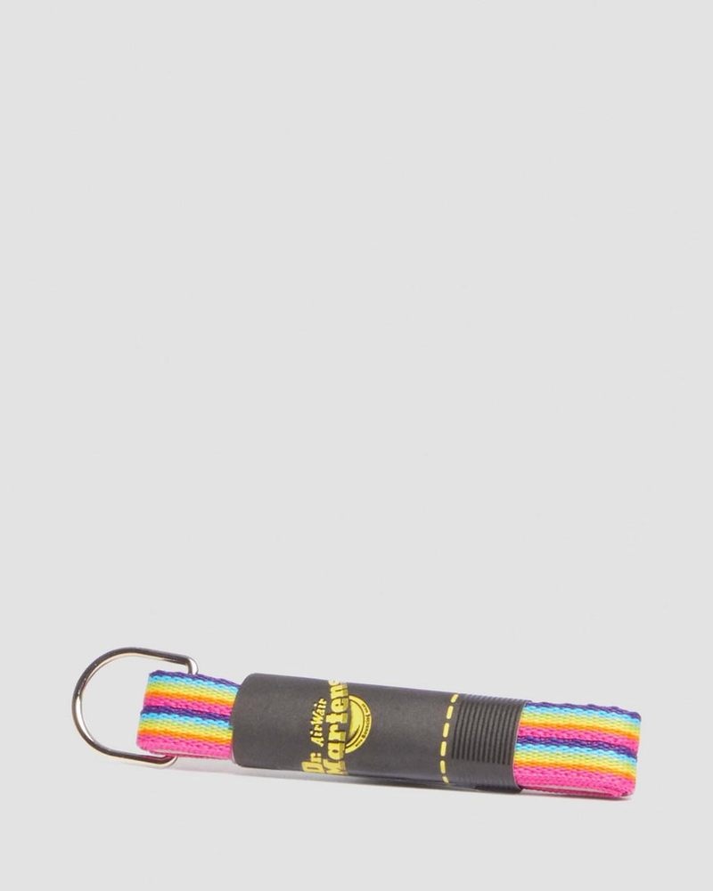 Dr Martin Martens 26 Inch Flat Rainbow Shoe Laces (3-Eye) (Polyester) Shoe Laces Rainbow | EE07-W1YY