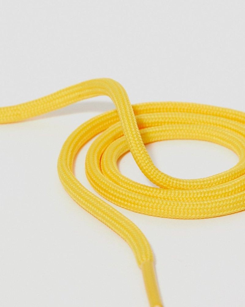 Dr Martin Martens 26 Inch Round Shoe Laces (3-Eye) (Cotton) Shoe Laces Yellow | MO35-A9KH