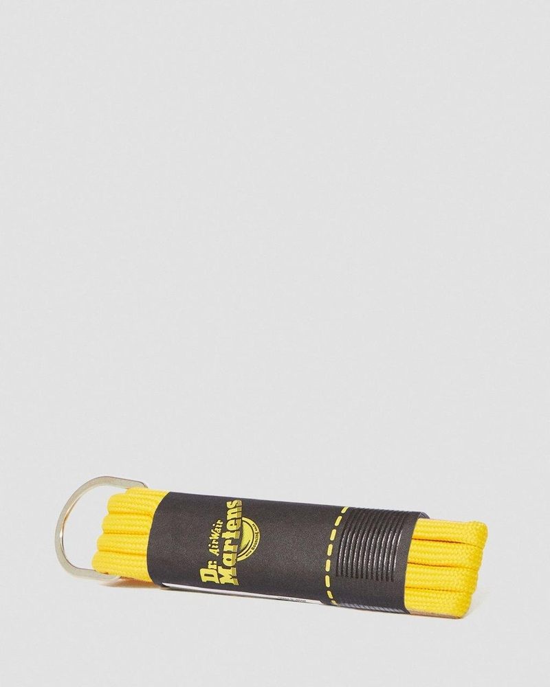 Dr Martin Martens 26 Inch Round Shoe Laces (3-Eye) (Cotton) Shoe Laces Yellow | MO35-A9KH