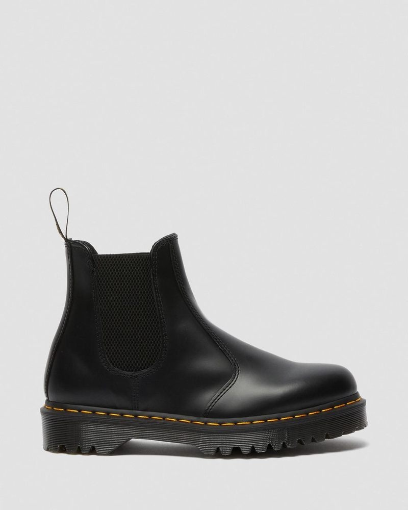 Dr Martin Martens 2976 Bex Smooth Leather Chelsea Boots (Smooth Leather) Platforms Boots Black | RI43-J4VC