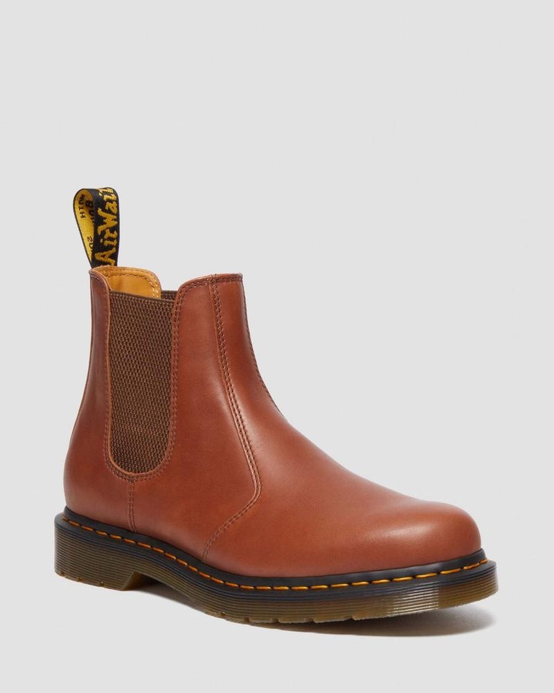 Dr Martin Martens 2976 Carrara Leather Chelsea Boots (Carrara) Boots Saddle Tan | MY29-N0XL