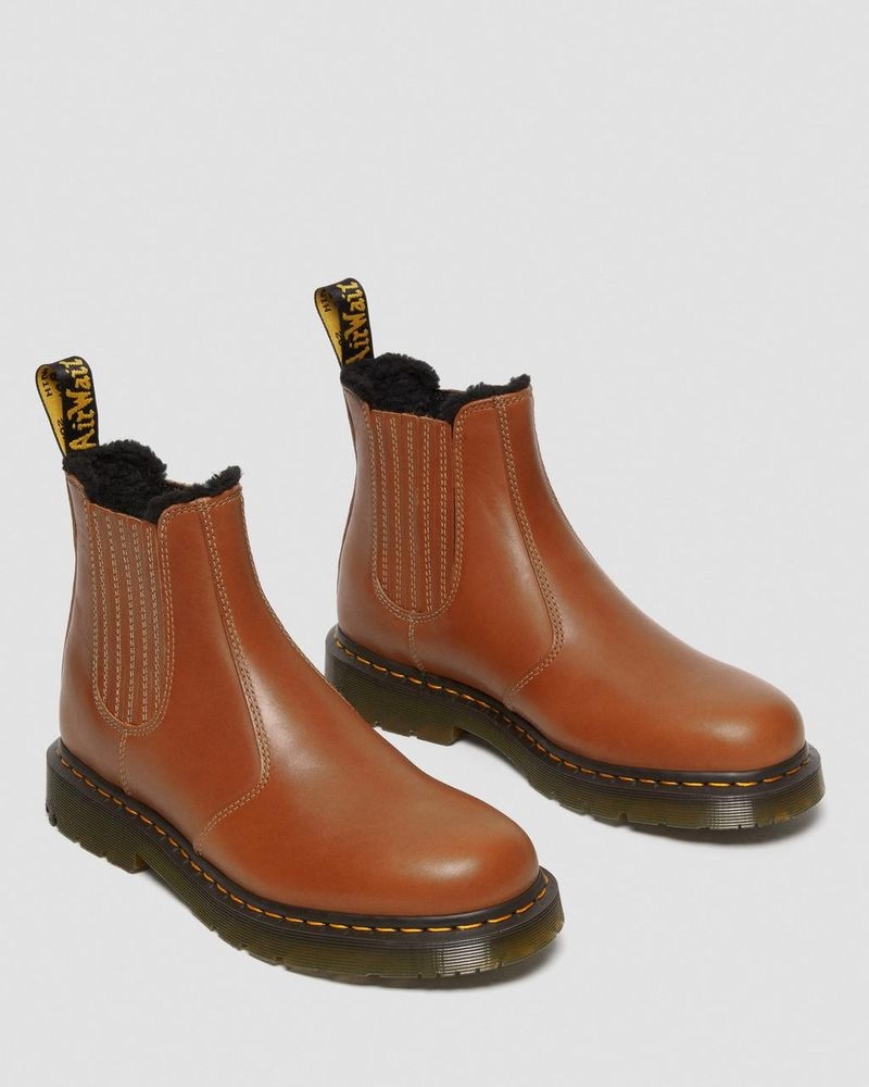 Dr Martin Martens 2976 DM's Wintergrip Leather Chelsea Boots (Blizzard Wp) Boots Tan | HM30-A2NE