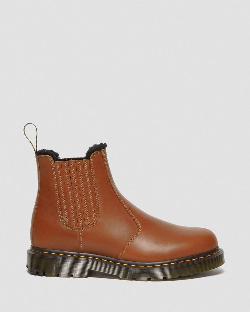 Dr Martin Martens 2976 DM's Wintergrip Leather Chelsea Boots (Blizzard Wp) Boots Tan | HM30-A2NE