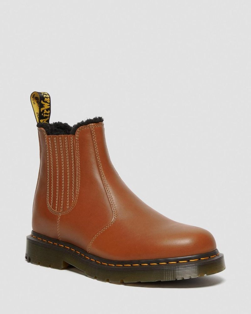 Dr Martin Martens 2976 DM\'s Wintergrip Leather Chelsea Boots (Blizzard Wp) Boots Tan | HM30-A2NE