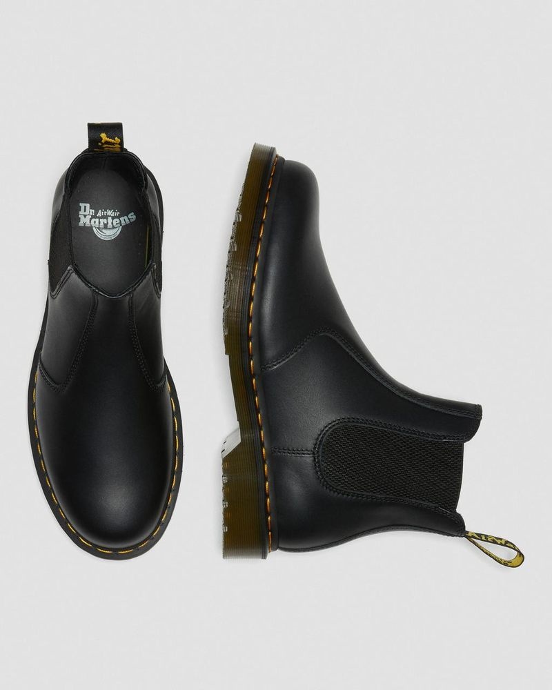 Dr Martin Martens 2976 Nappa Leather Chelsea Boots (Nappa Leather) Boots Black | CU33-A8YO