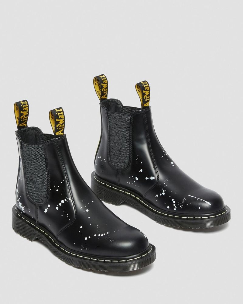 Dr Martin Martens 2976 Neighborhood Smooth Leather Chelsea Boots (Smooth Leather) Boots Black | TO58-O0WG