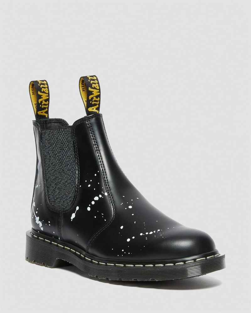 Dr Martin Martens 2976 Neighborhood Smooth Leather Chelsea Boots (Smooth Leather) Boots Black | TO58-O0WG